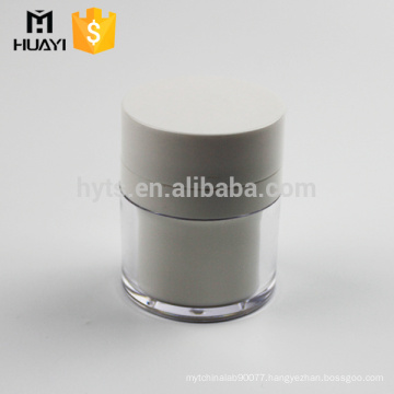 acrylic cosmetics cream empty airless pump jar